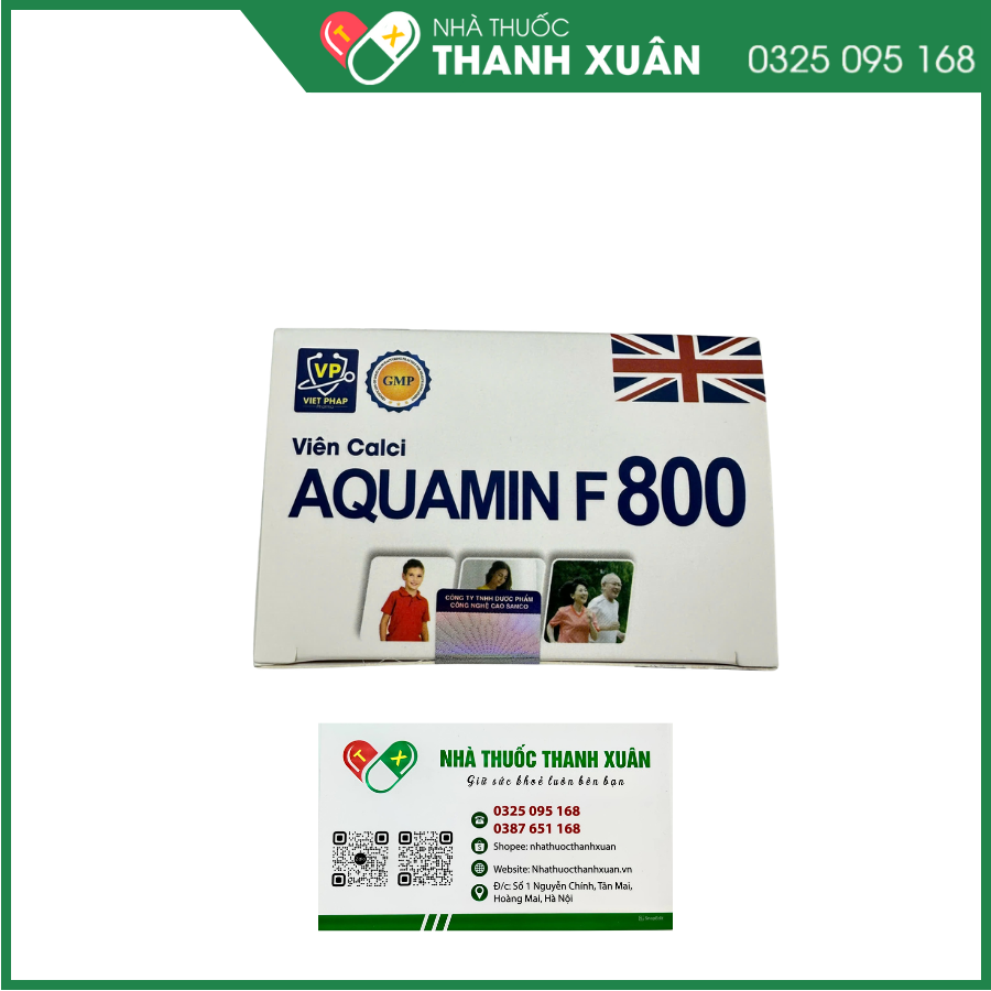 Calci AquaminF 800 bổ sung canxi và Vitamin D3 cho cơ thể